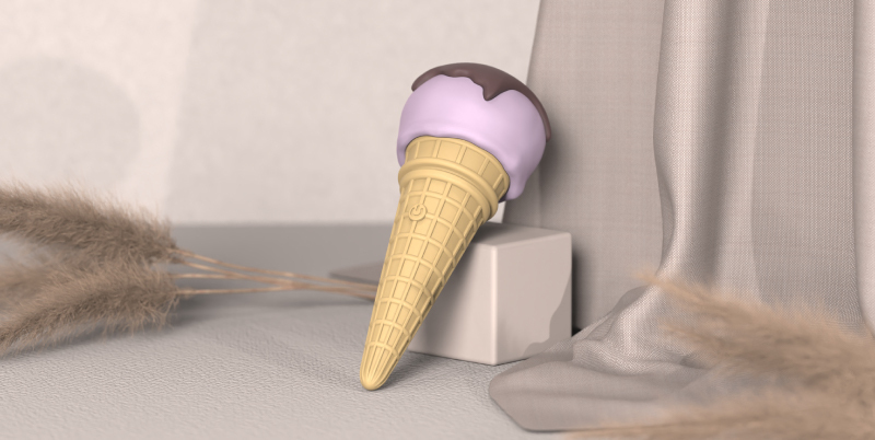 WINYI 草莓可可甜筒按摩棒