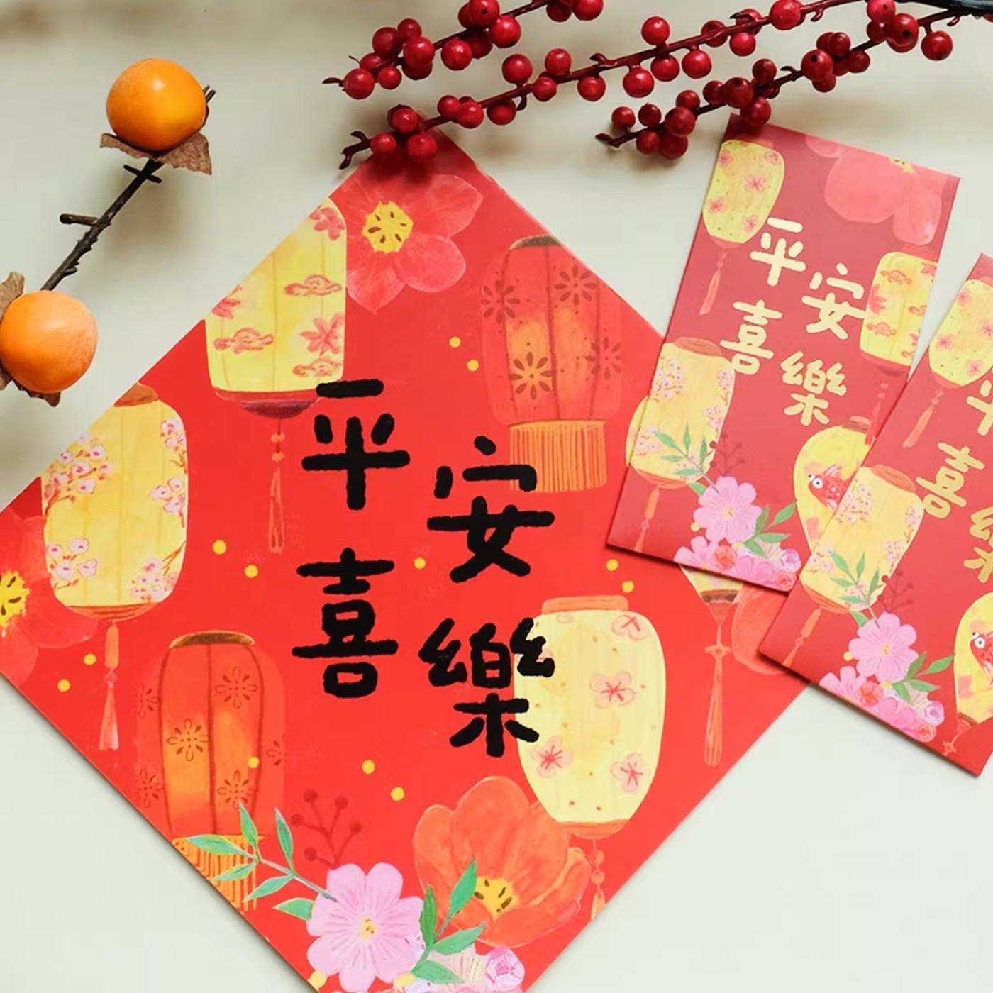 賀年產品｜祝福滿門系列 新春 福字揮春 斗方 門貼 25cm (多款可選)｜一朵苗 Aura