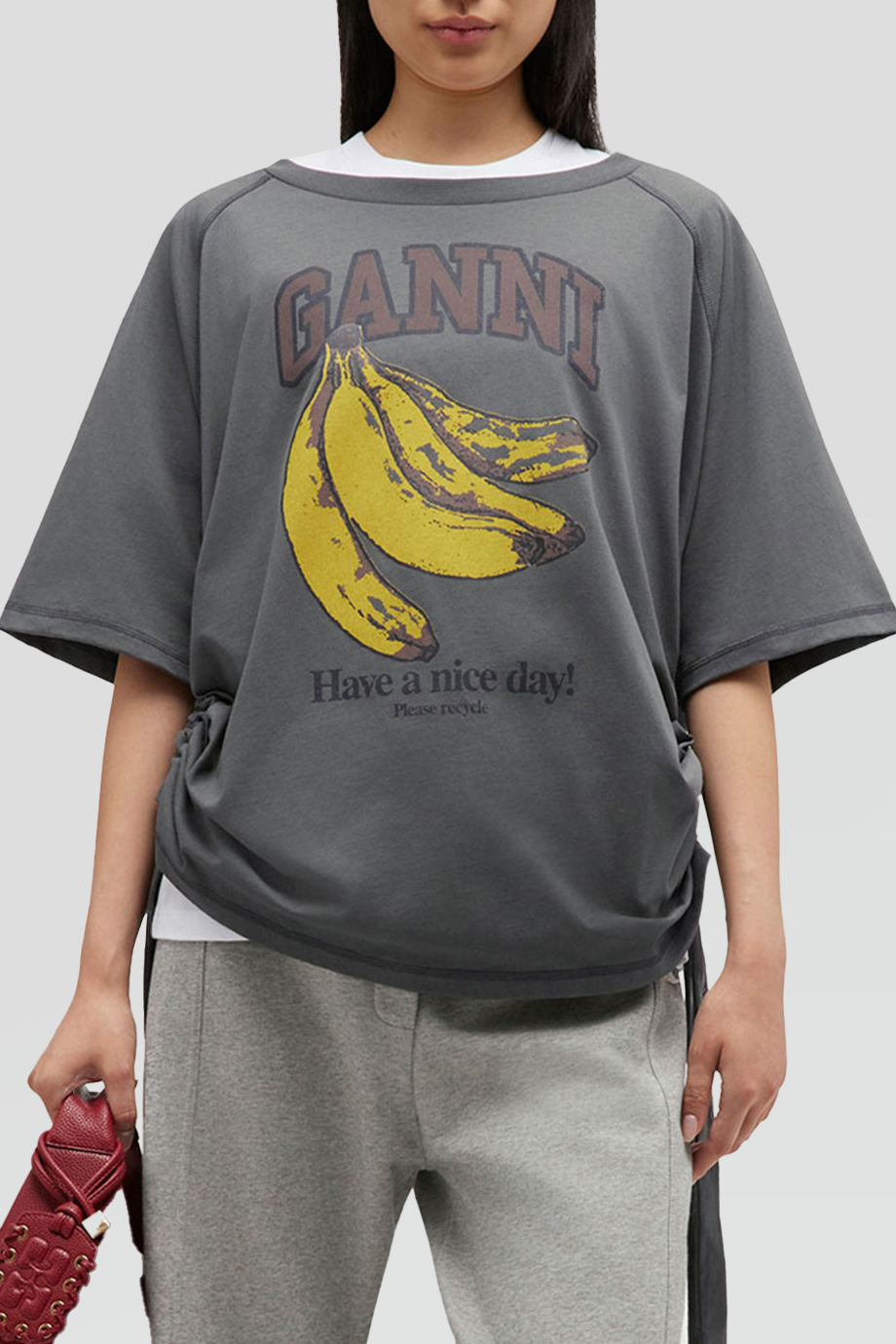 GANNI｜FUTURE 厚磅落肩T恤