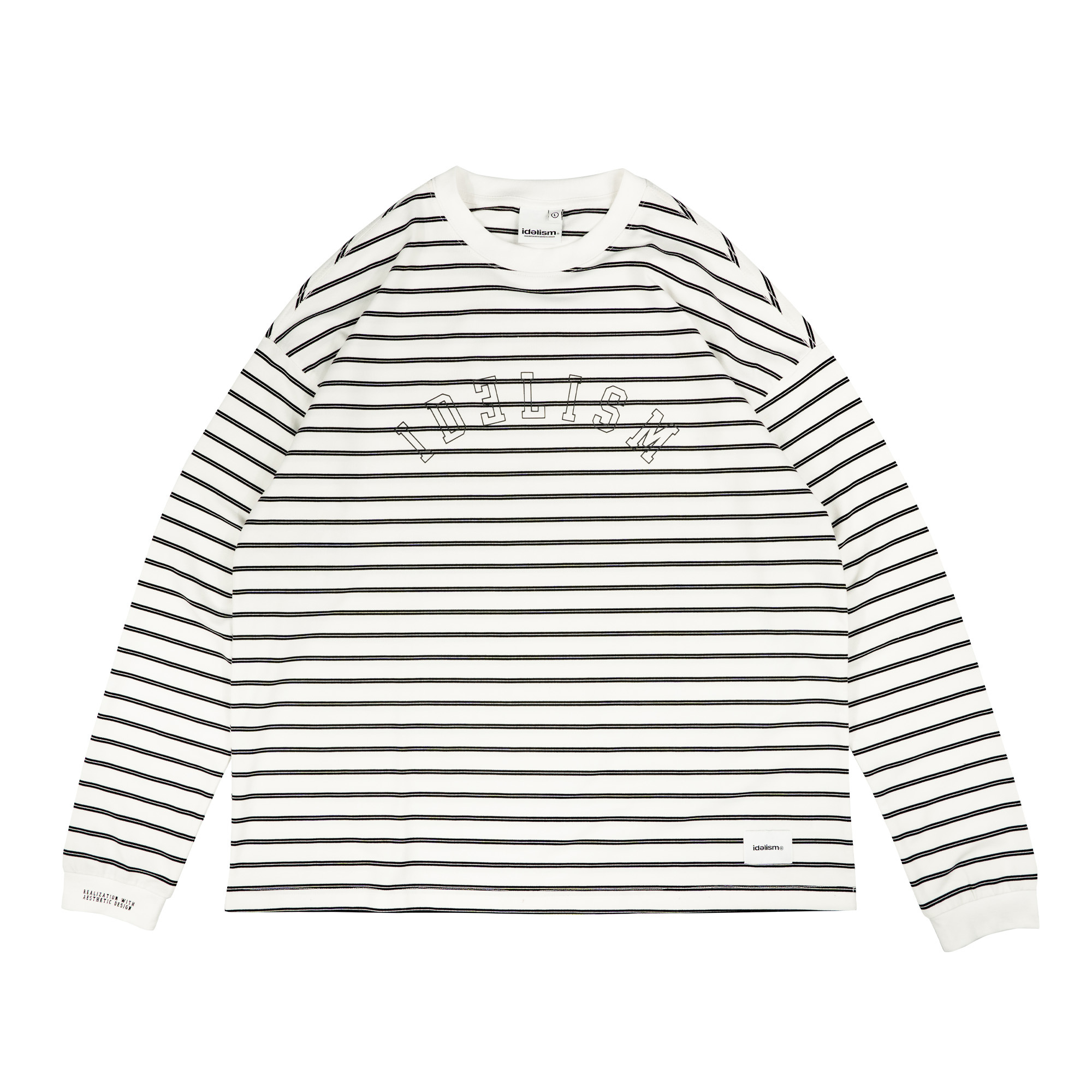 idealism IDE Border L-Tee/條紋長Tee【ID25039】
