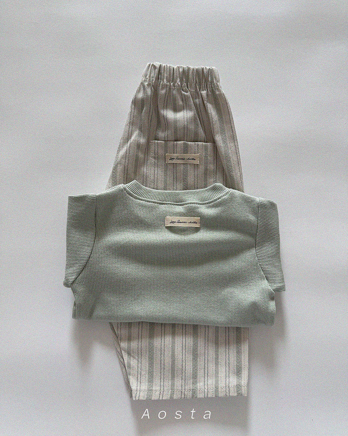 正韓春aosta 兩色日系直條褲