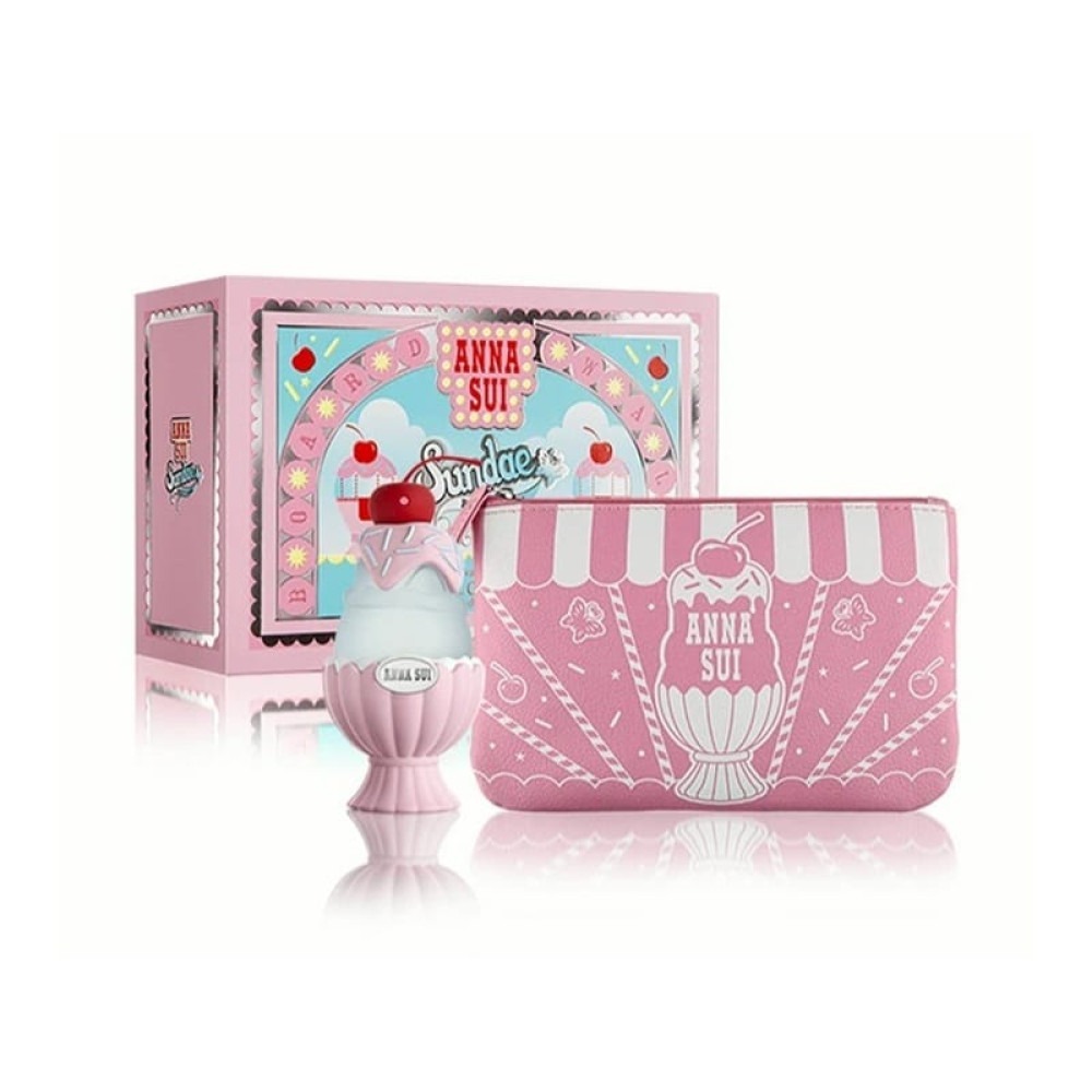 【團購】AC012102 ANNA SUI SUNDAE PRETTY PINK EDT 50ml + Pouch 套裝