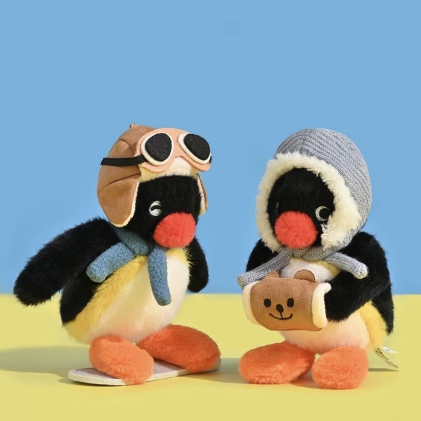 PINGU 企鵝家族 冬天系列 吊飾玩偶