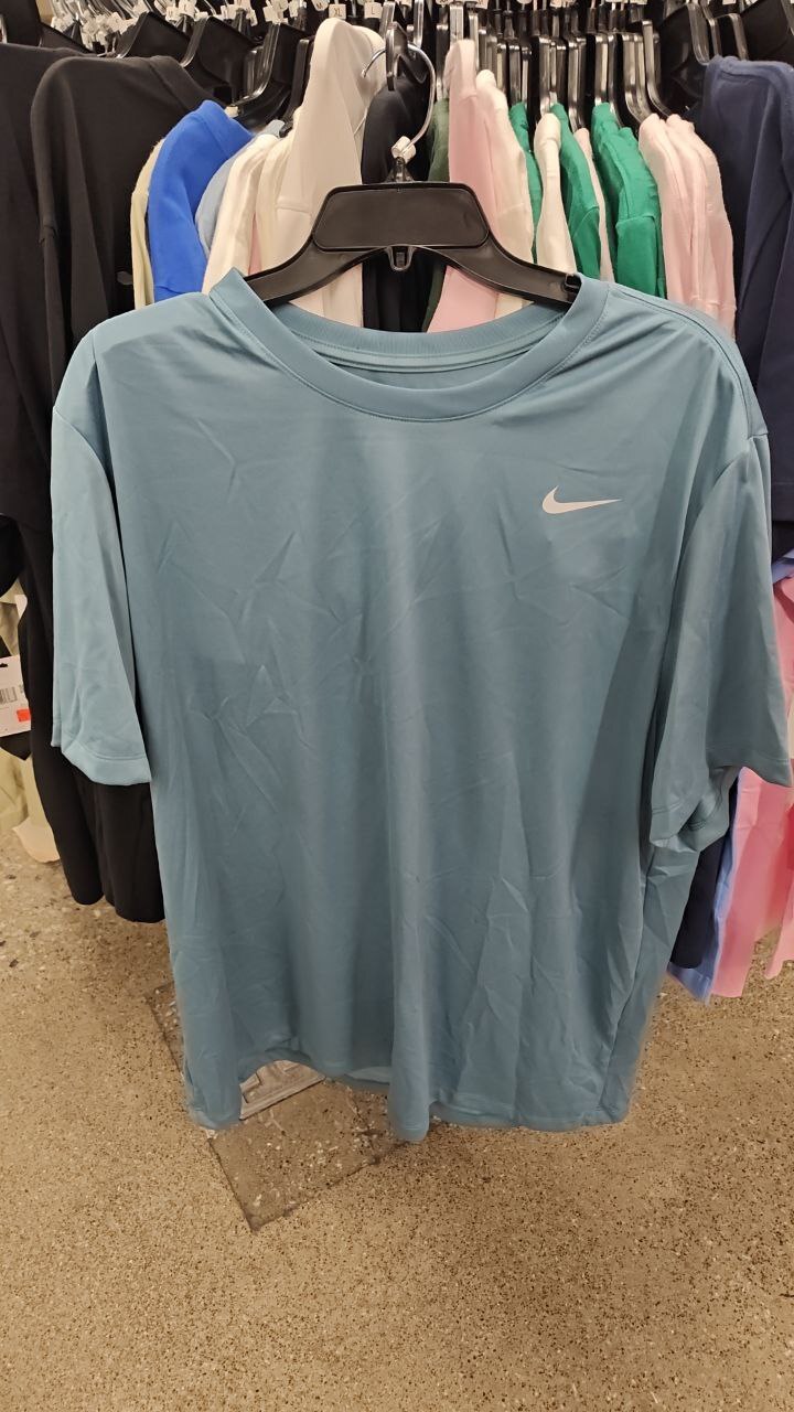 [U] NIKE CELESTINE BLUE DRI-FIT PRIMARY MEN'S TRAINING T-SHIRT, DX0989-006 (UNK15)