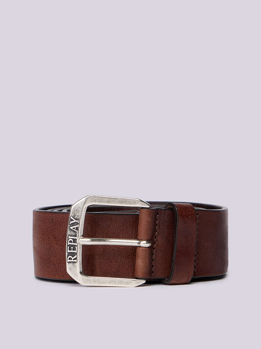 棕色復古真皮皮帶