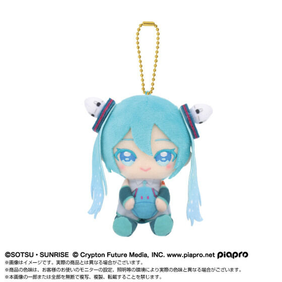 245093 Pbandai 預訂2026/8月 Chibiぬいおすわりマスコット 初音ミク×ダブルオーガンダム