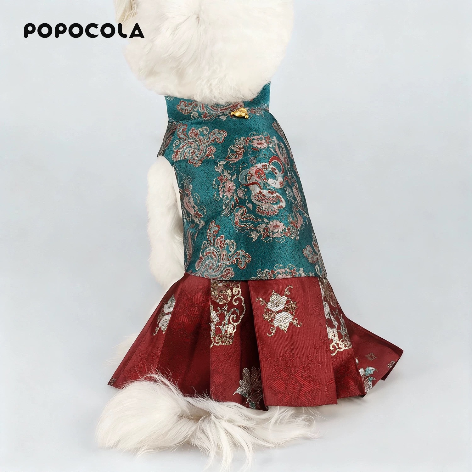 新年 宠物唐装 背心/裙