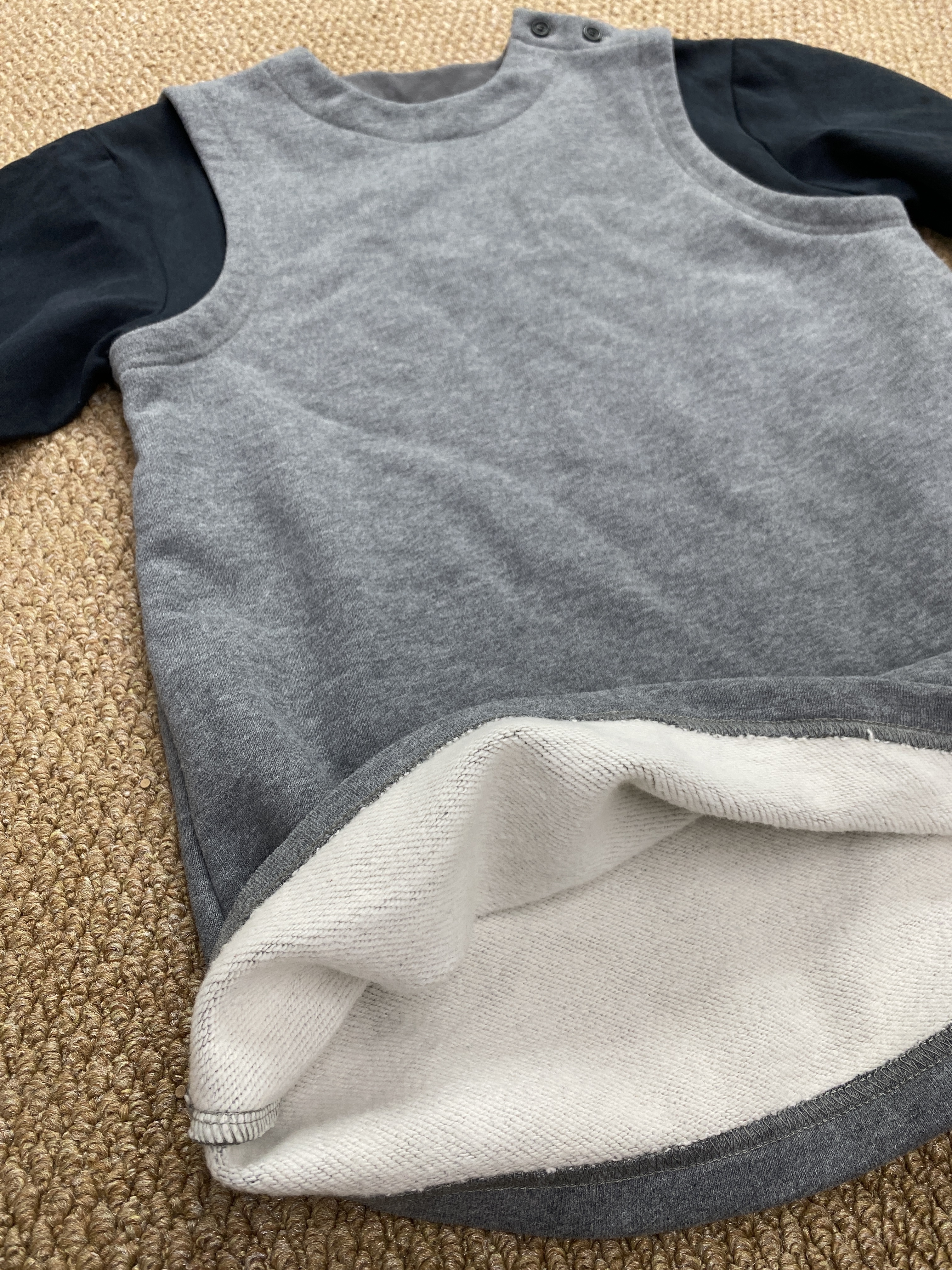 A04079假兩件連身裙