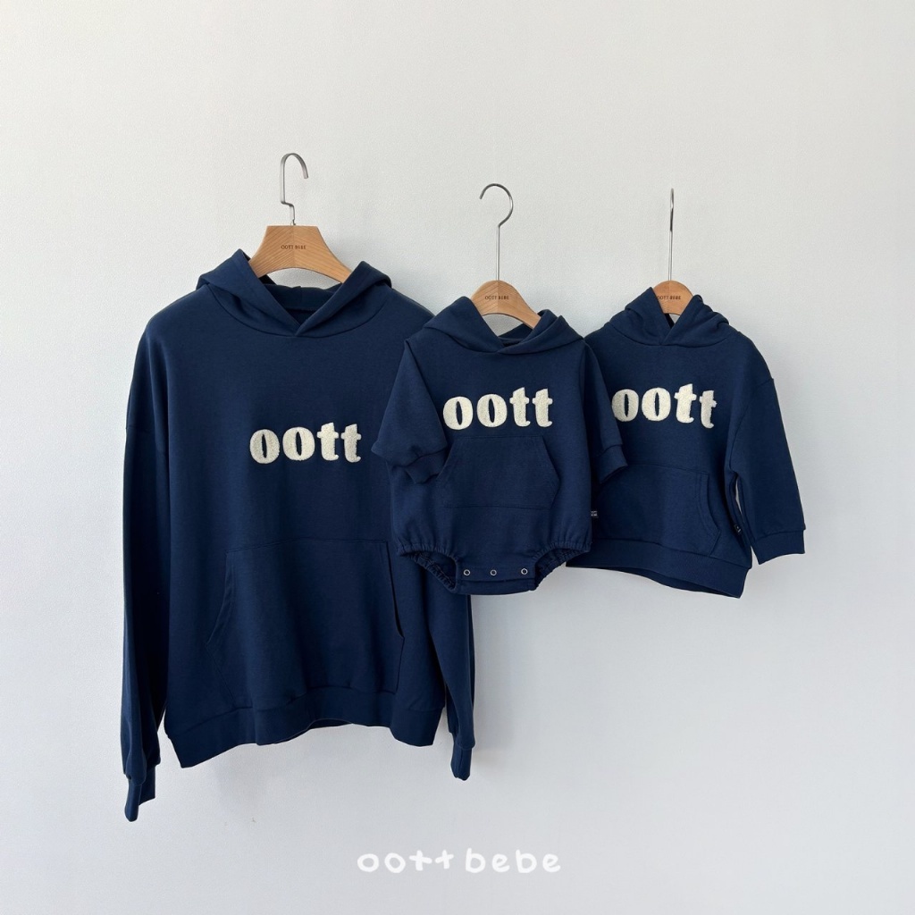 韓國🇰🇷OOTTBEBE 貼布連帽親子上衣(Freesize)