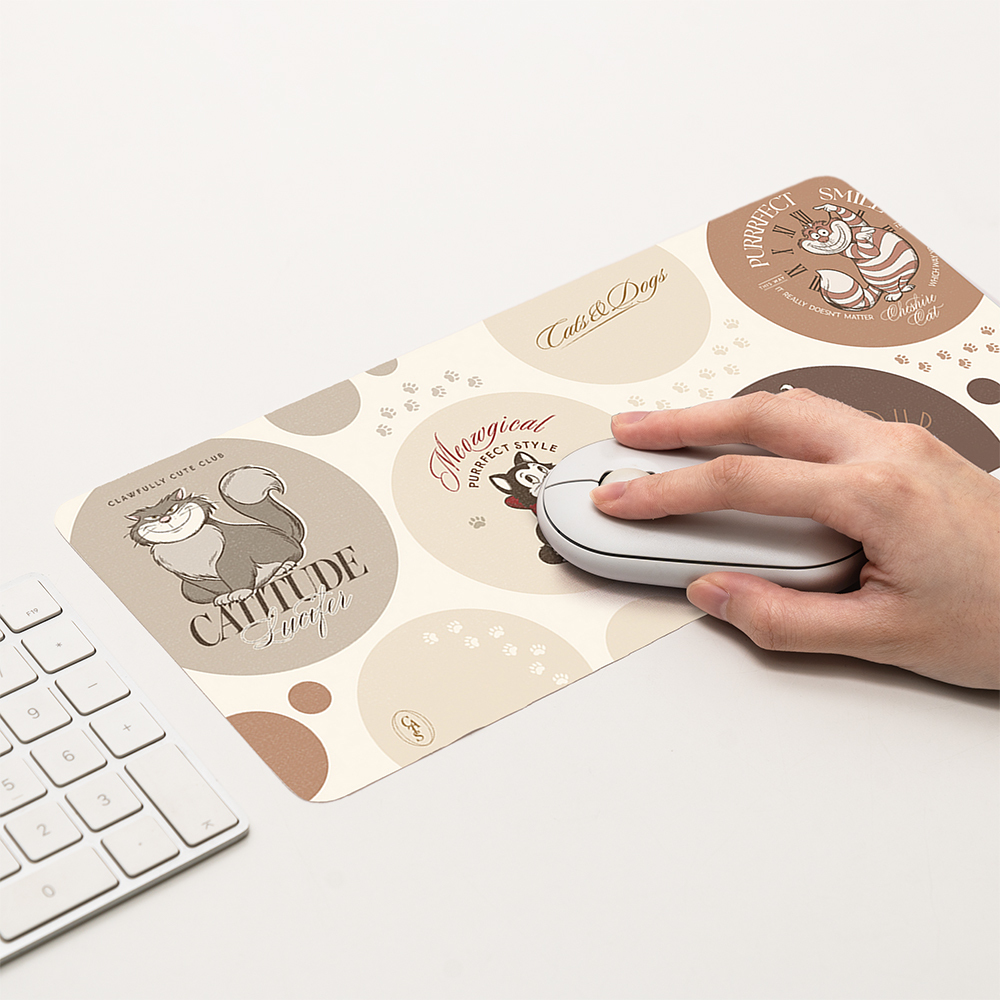 Disney Cats And Dogs 魯斯佛/瑪麗貓-三合一多功能滑鼠墊 大尺寸【正版授權】