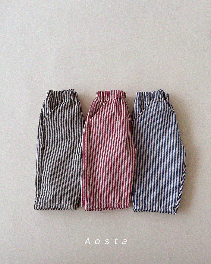 正韓春aosta 三色美式直條褲