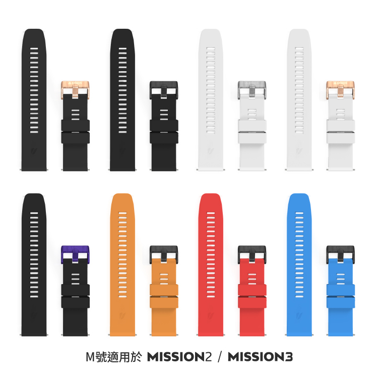 矽膠錶帶-寬26mm-M