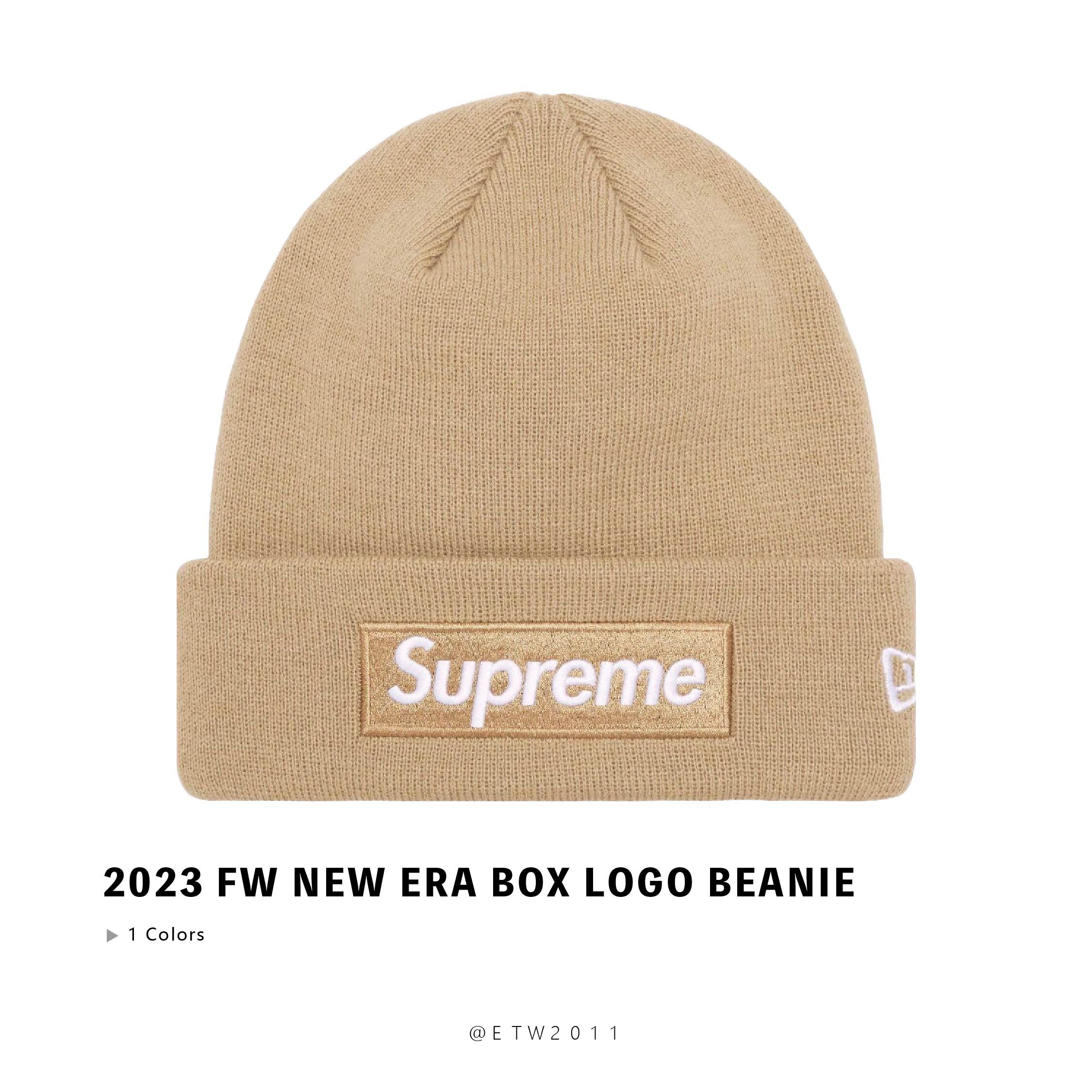 ☆ETW☆【EASY TO WEAR】Supreme 2023 FW New Era Box Logo Beanie 聯名 毛帽