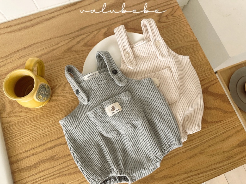 韓國🇰🇷Valubebe 華夫格吊帶包屁衣(6-18m)