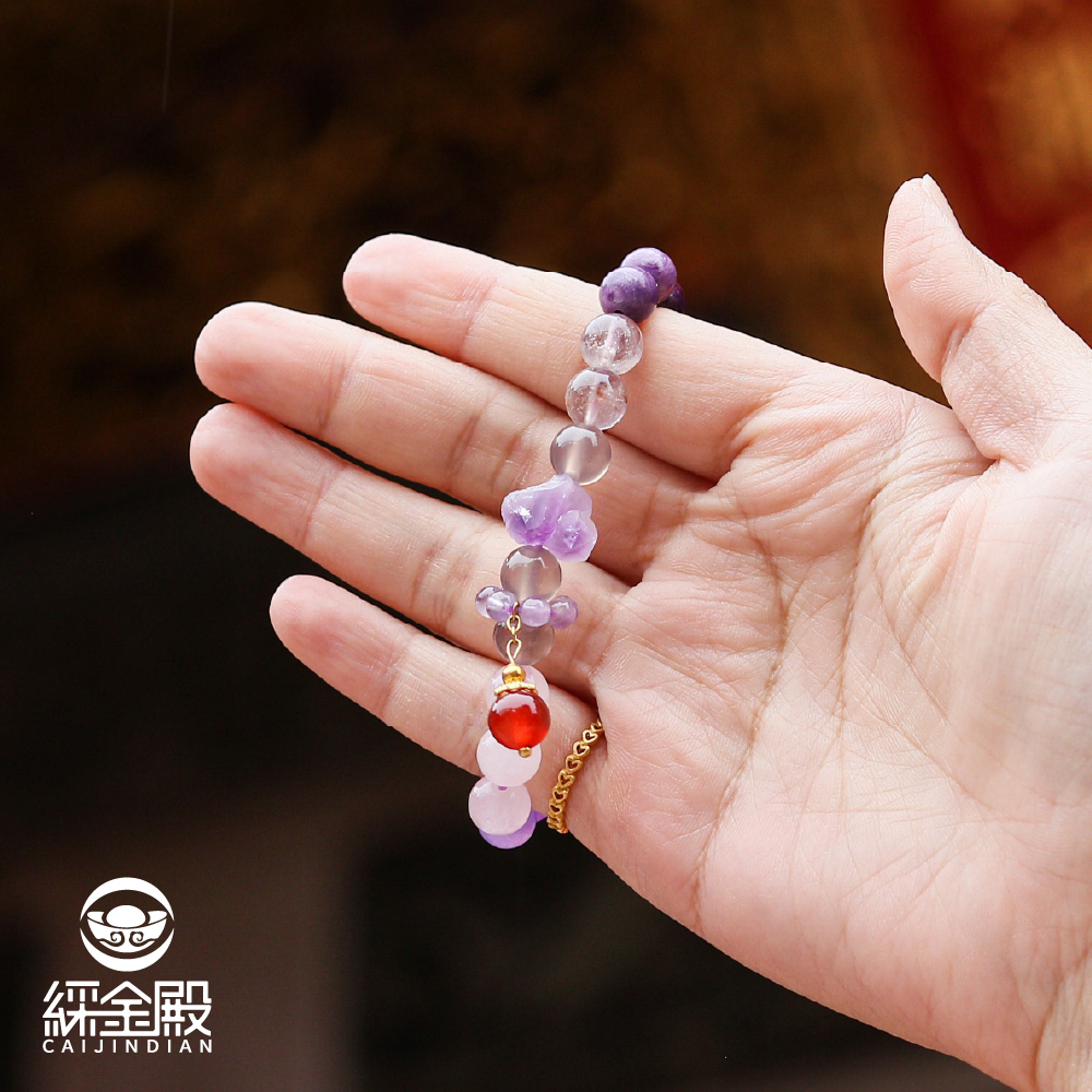 九紫離火轉運手珠｜諸事順遂｜增強運勢｜遠離災禍｜水晶｜手鍊｜手繩【綵金殿】