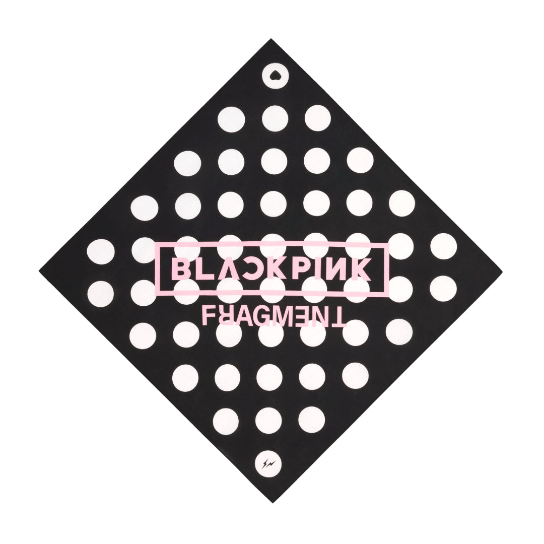 2025AW BLACKPINK X FRAGMENT Bandana 聯名 藤原浩 閃電 粉墨 韓團 方巾 頭巾 手帕 現貨 ANBP-0622