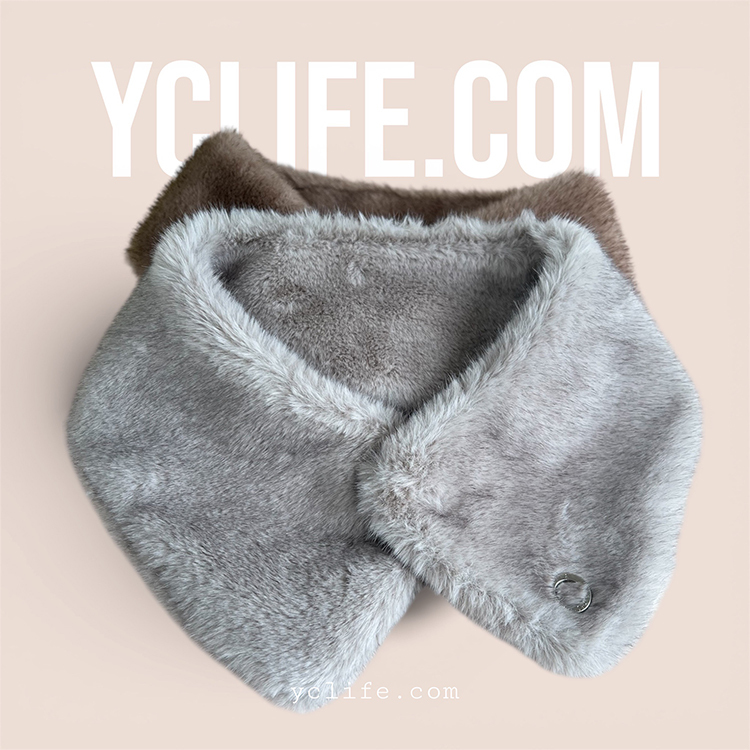 優雅都會風毛絨圍脖