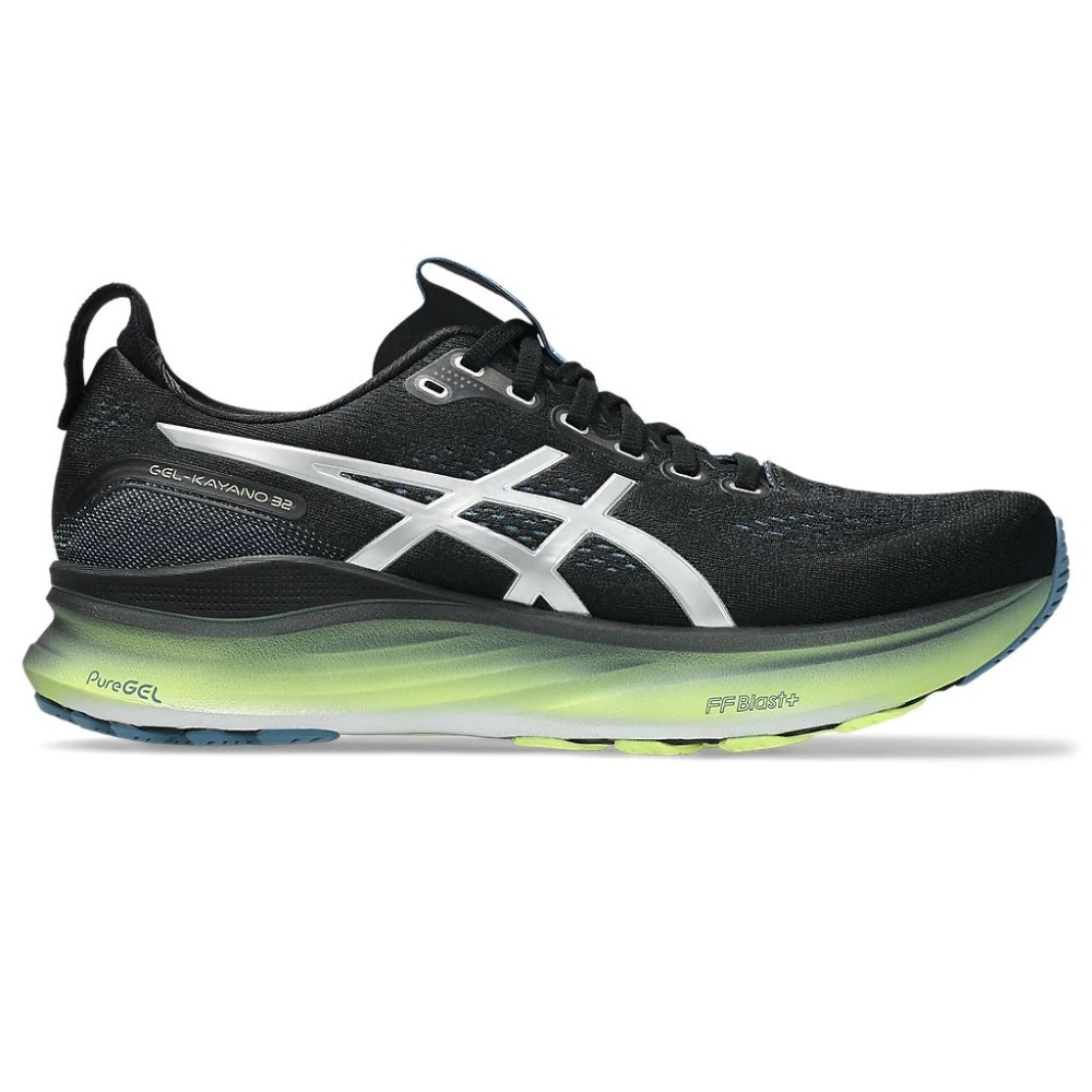 男鞋 ASICS GEL-KAYANO 32 LUXE 黑綠色 白金系列 支撐 輕量 緩震 運動 慢跑鞋【1011C130-001】