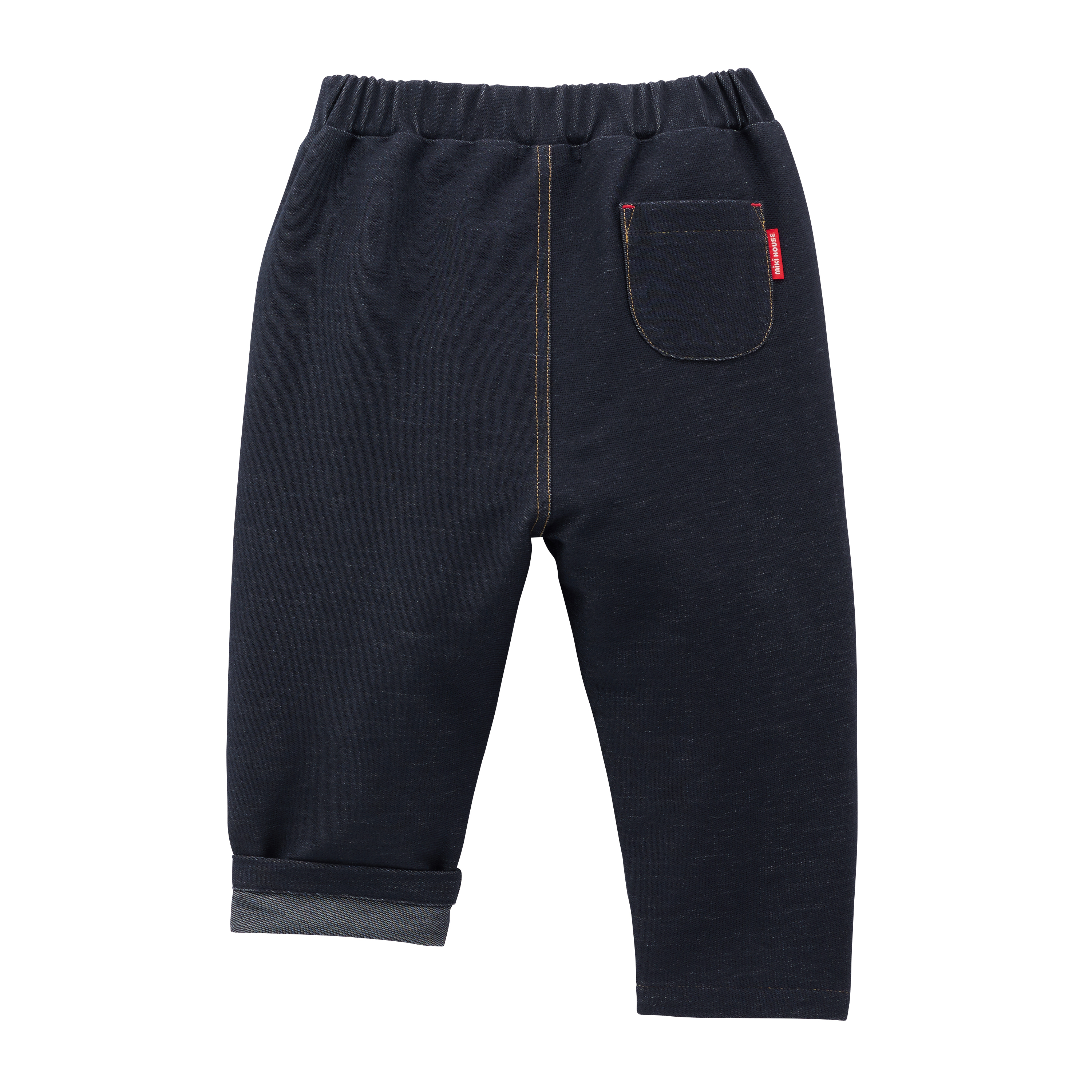 普奇熊彈性牛仔長褲-海軍藍