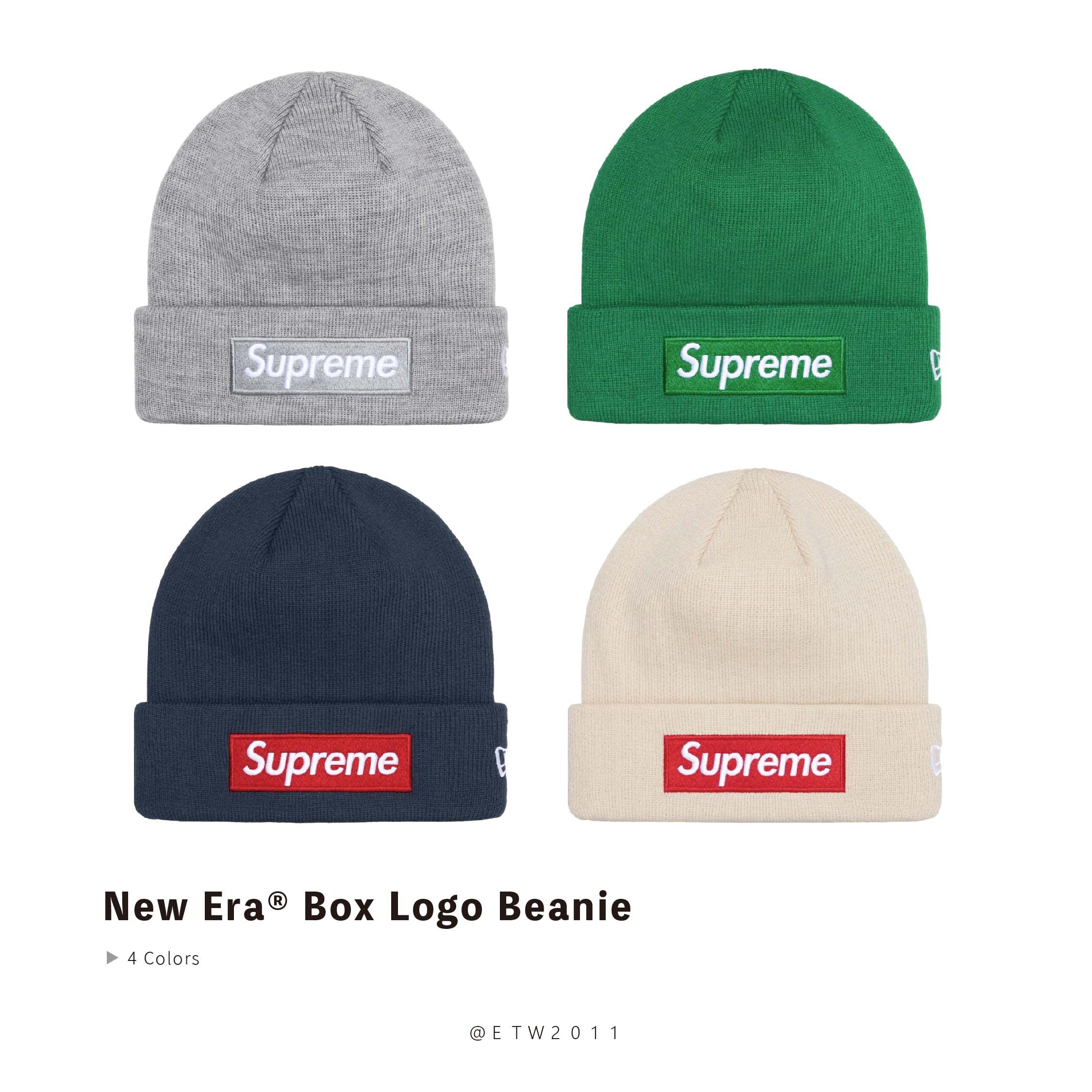 ☆ETW☆【EASY TO WEAR】SUPREME 24FW New Era® Box Logo Beanie 針織 毛帽