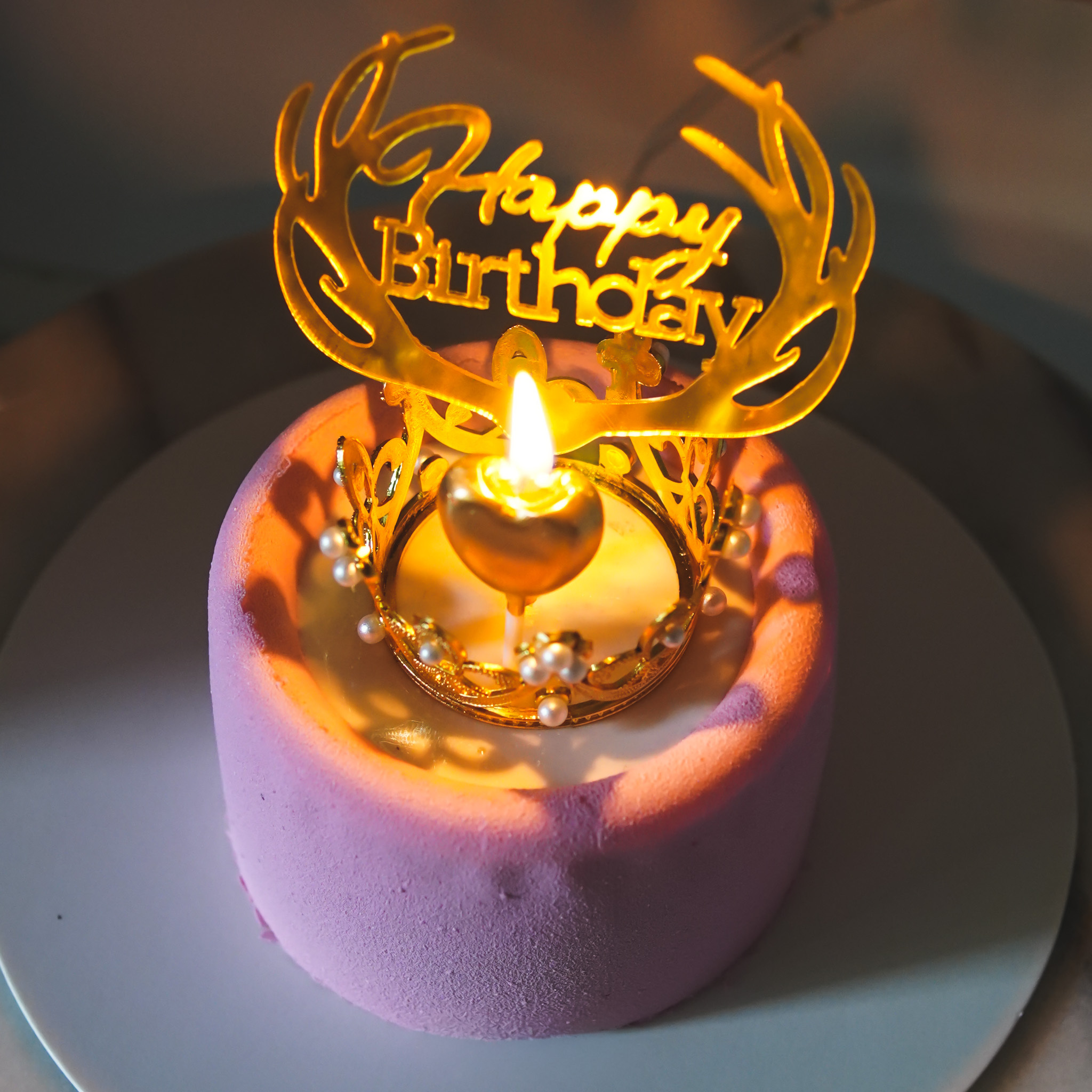 4吋小蛋糕（無法寫字）（可加價客製配色）