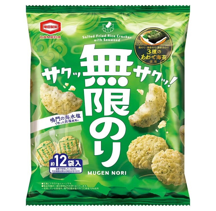 日本 龜田 無限 蝦餅 12入系列