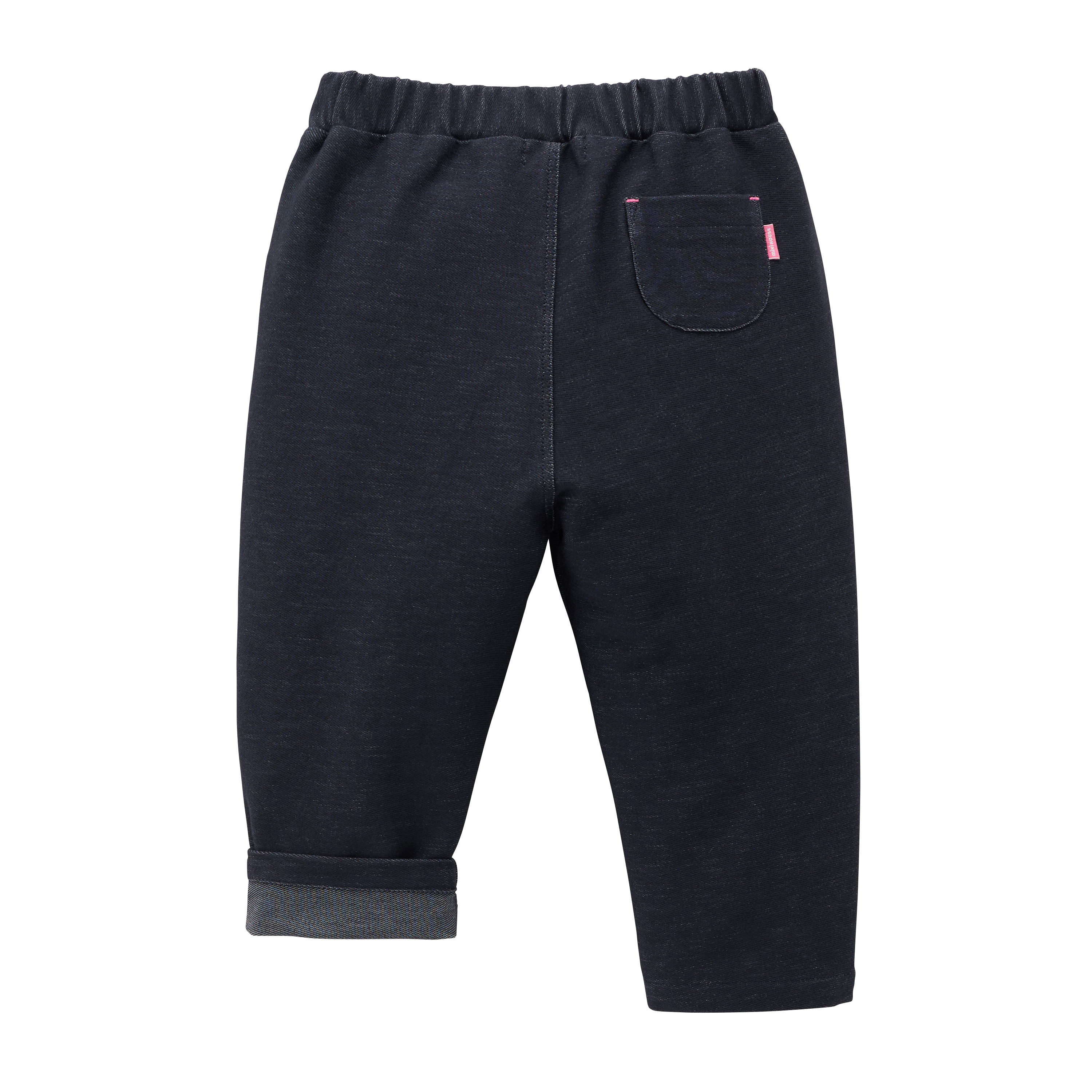 舞颯兔彈性牛仔長褲-海軍藍