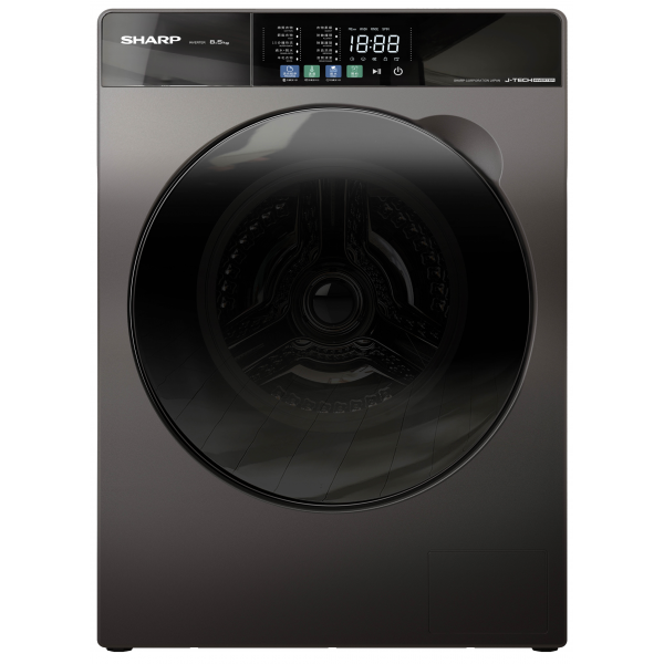 💥New💥 聲寶 Sharp   ES-FW85AJ-B‧8.5公斤/1200轉‧變頻蒸氣‧前置式洗衣機-香港行貨-原廠2年全機及10年摩打保養‧