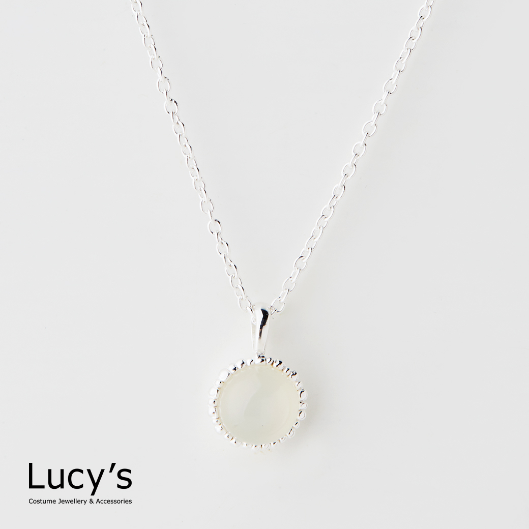 LUXURY 系列｜925純銀 晨露月光 項鍊 (113552)