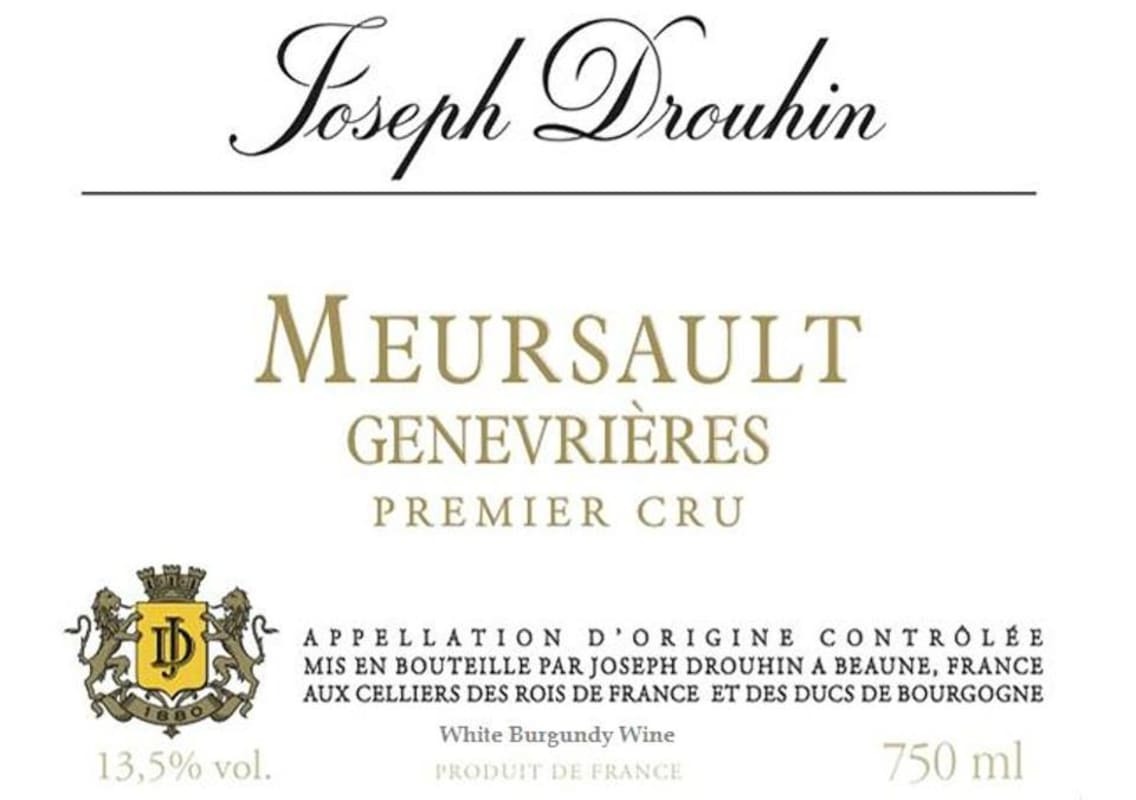 Joseph Drouhin Meursault 1er Cru Genevrieres 2022 (RP93)