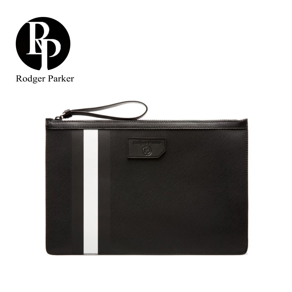 Rodger Parker 黑白拚色 防潑水 手拿包