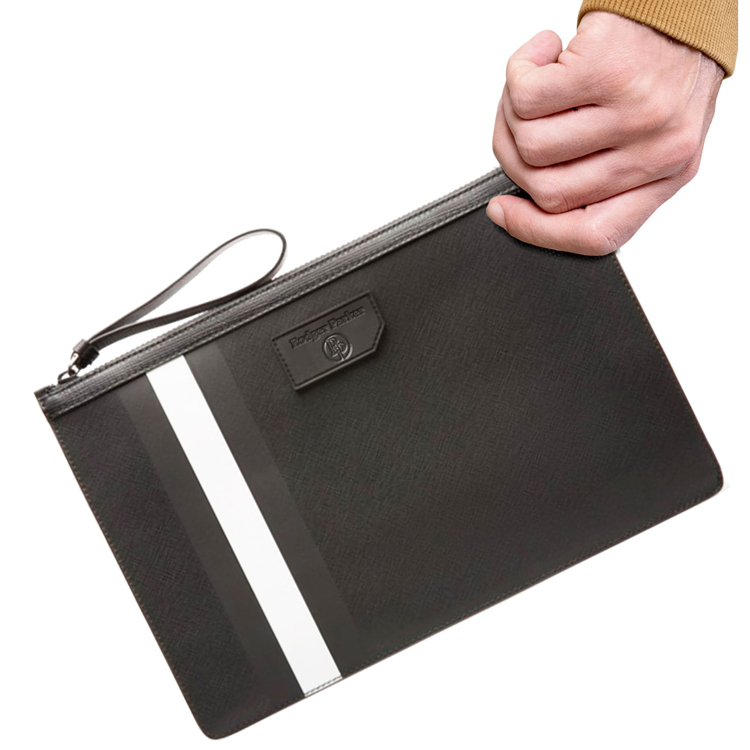 Rodger Parker 黑白拚色 防潑水 手拿包