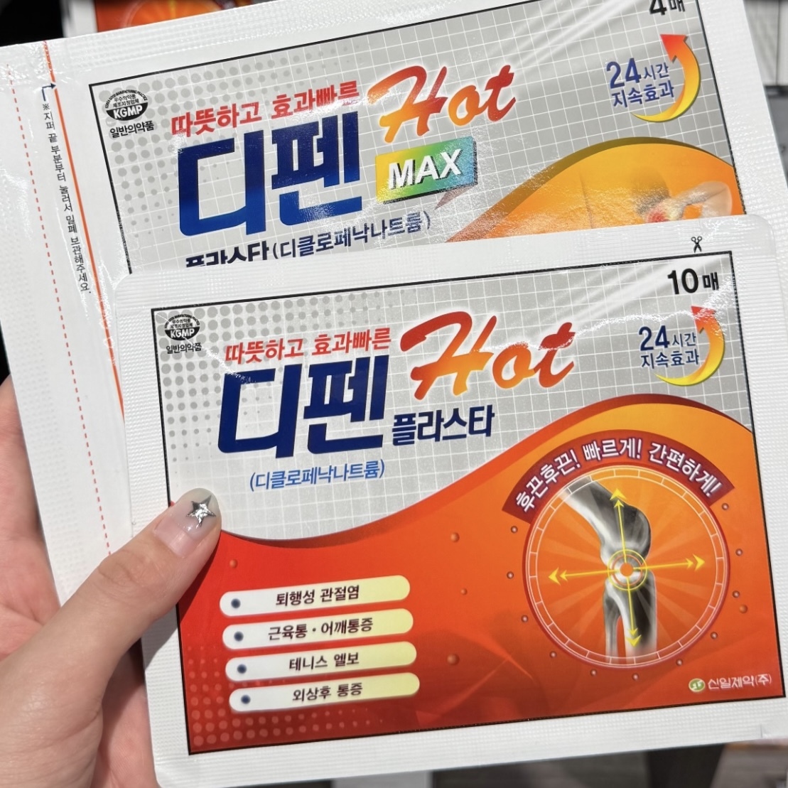 韓國Sinilpharm疲勞貼（紅色發熱款）