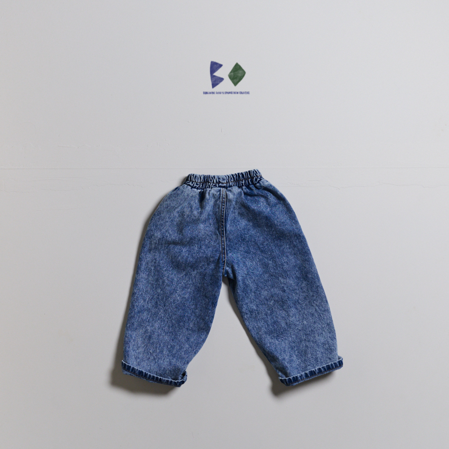 舊時光雪花丹寧褲