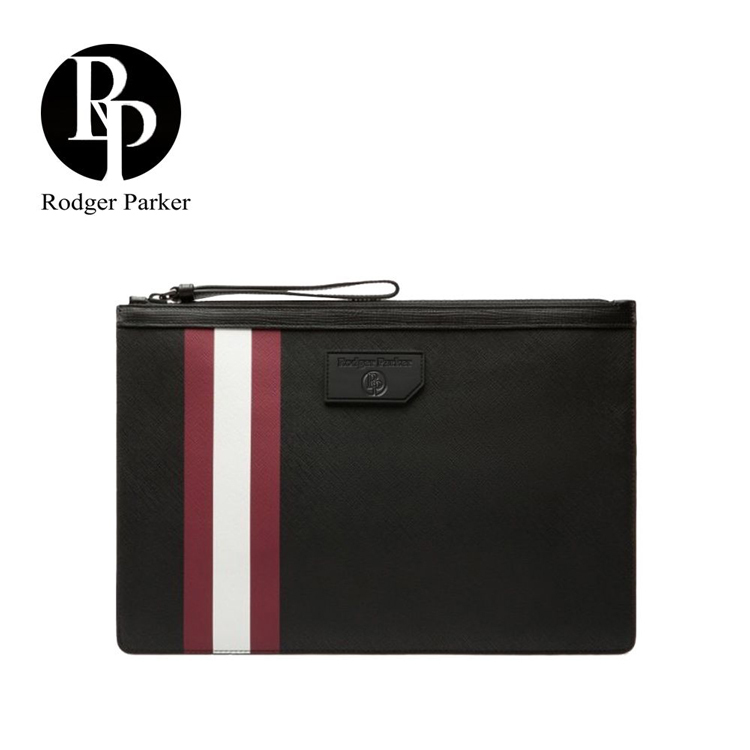 Rodger Parker 黑紅拚色 防潑水 手拿包