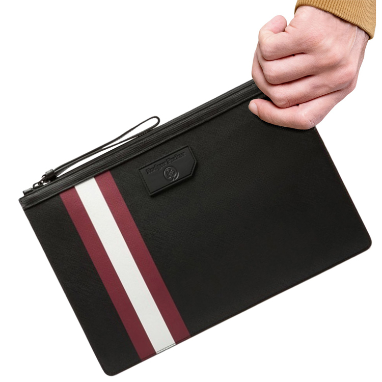 Rodger Parker 黑紅拚色 防潑水 手拿包