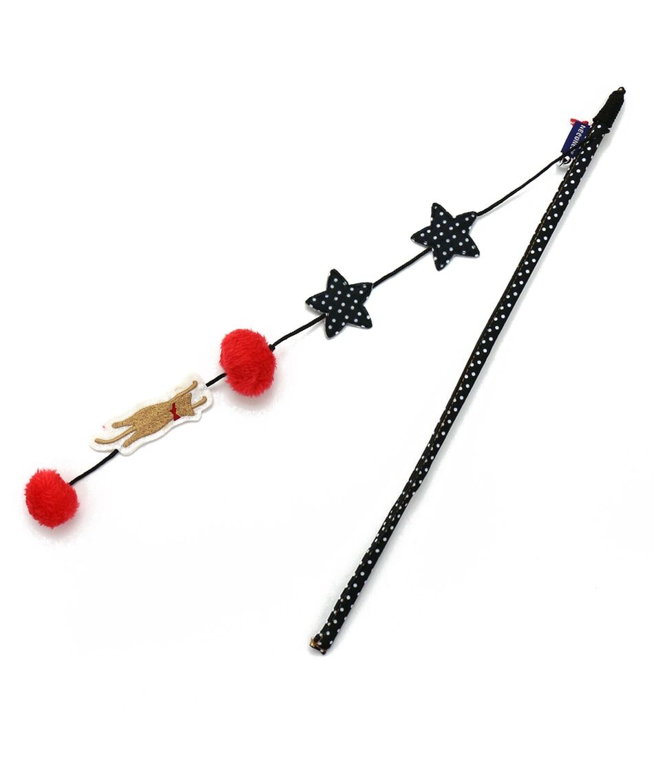 【PET PARADISE】寵物玩具-逗貓棒 點點星星