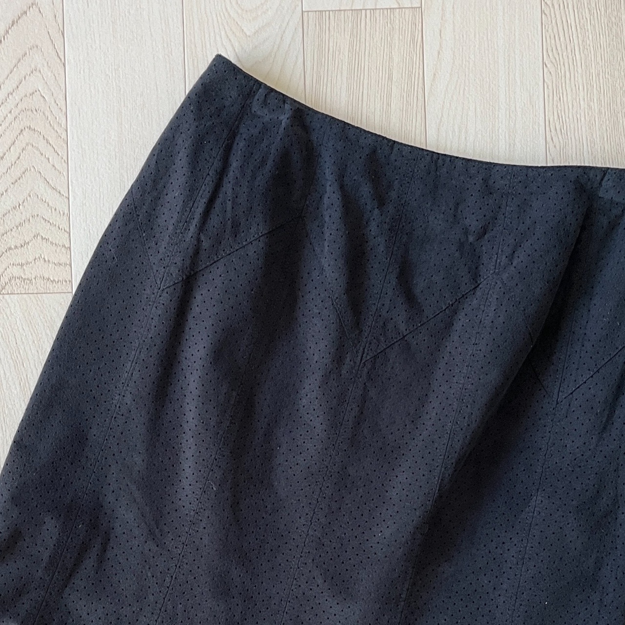 Sonia Rykiel黑色仿皮半裙