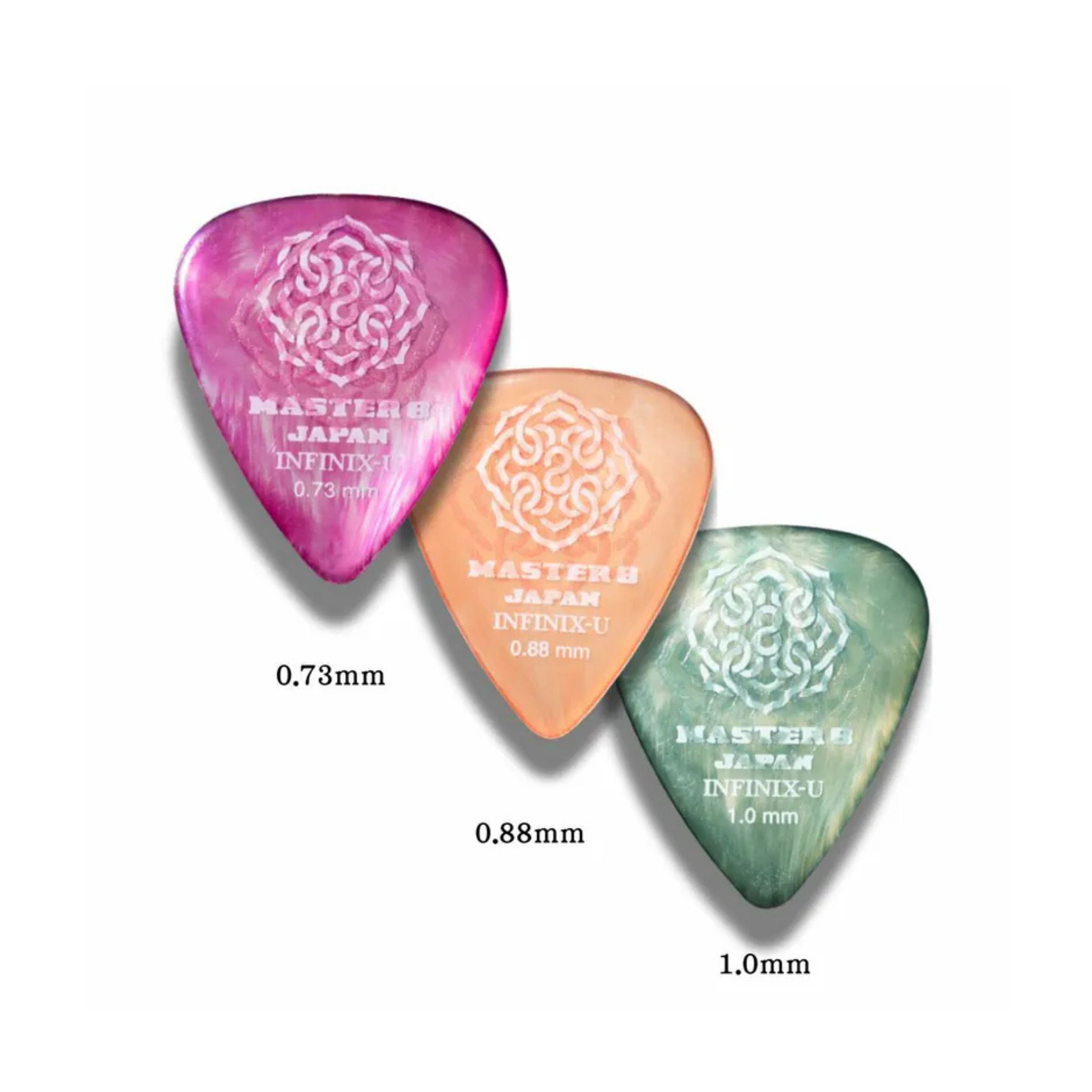 Master 8 Infinix Pick - 日本製撥片 塑鋼磨砂防滑 Ultem Pick 彈片 pick M813 master8 6片裝