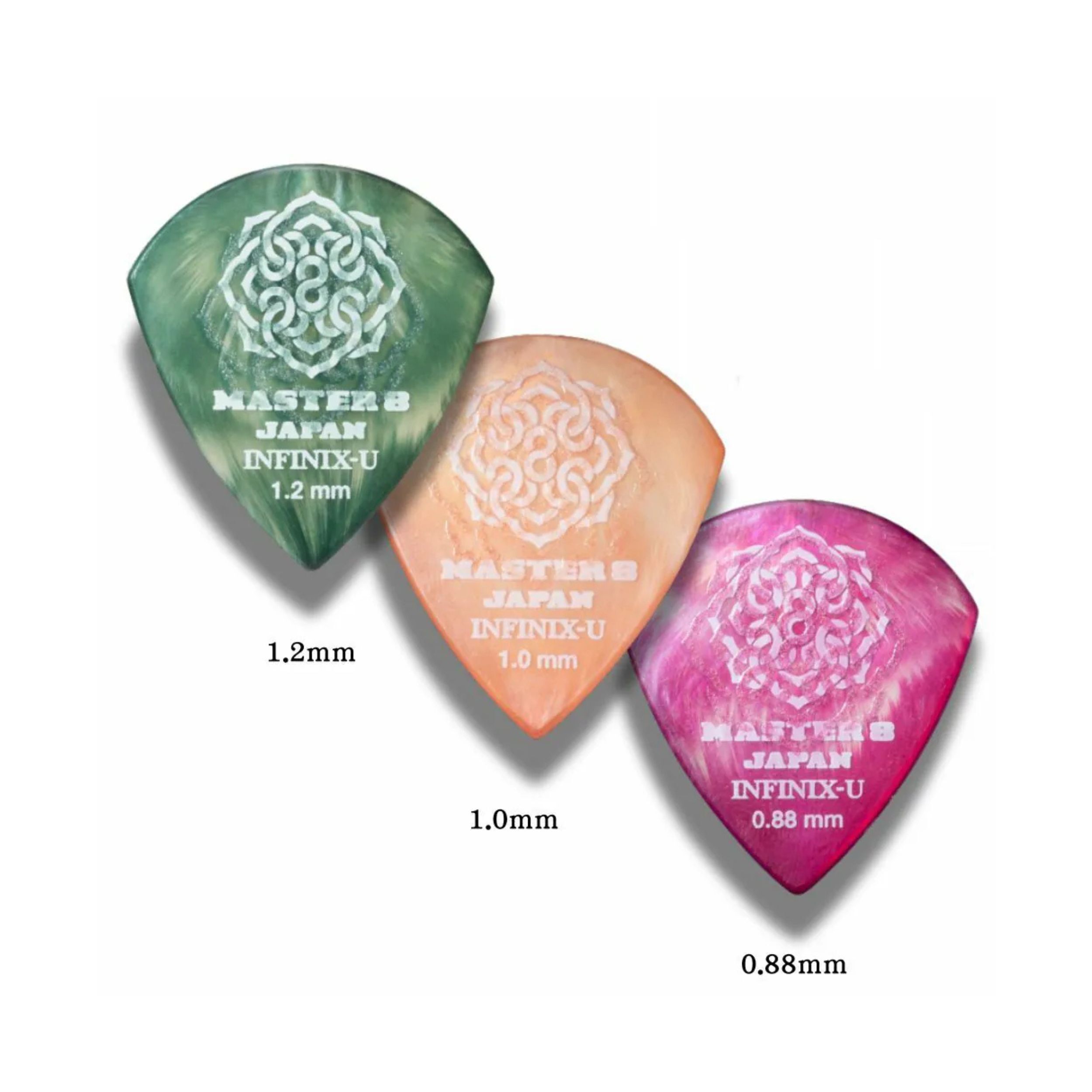 Master 8 Infinix Pick - 日本製撥片 塑鋼磨砂防滑 Ultem Pick 彈片 pick M813 master8 6片裝