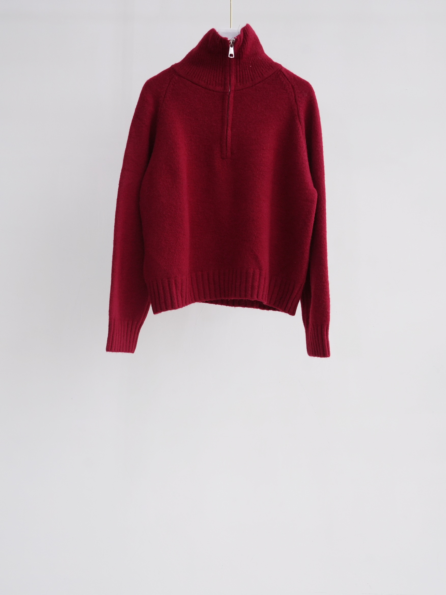 法朵Fado shop｜拉鍊翻領羅紋毛衣 0114070 五色