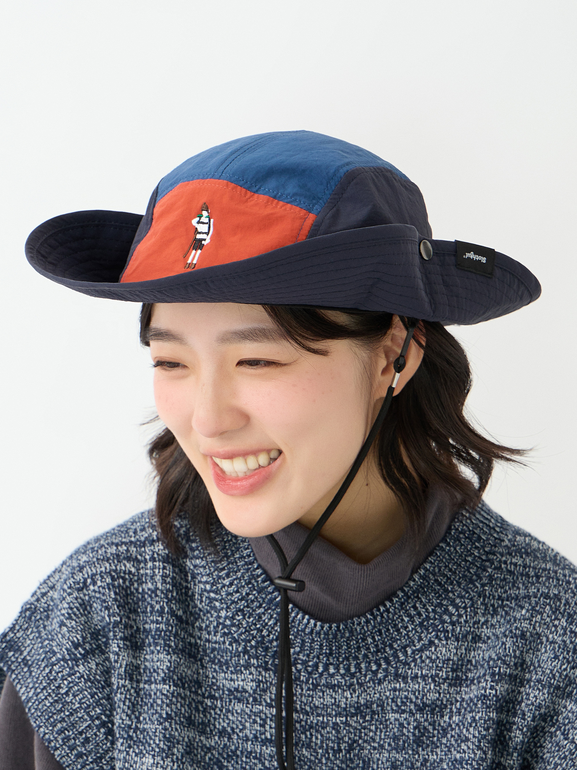 山系刺繡漁夫帽