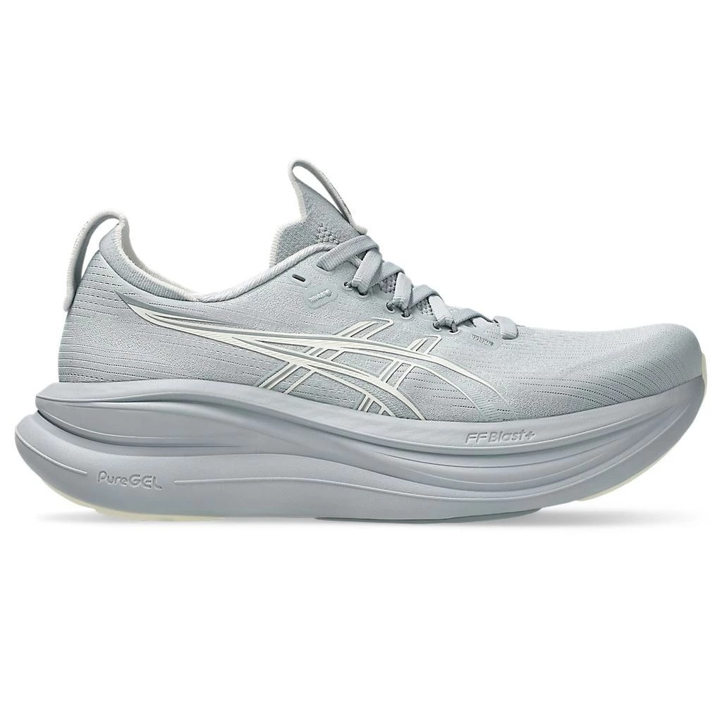 女鞋 ASICS GEL-NIMBUS 28 灰色 支撐 輕量 厚底 緩衝 運動 慢跑鞋【1012B899-021】