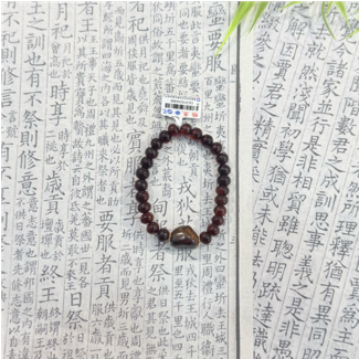 0121GZ03-26琥珀-撫順龍滴血籽料手串7m（A3)