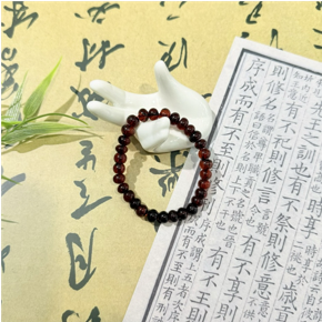 0121GZ04-26琥珀-撫順龍血紅血珀手串8m（A4)