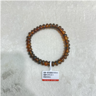 0121GZ07-26琥珀-撫順一級藥珀算盤手串8mm（A7)