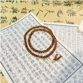 0121GZ08-26琥珀-撫順一級藥珀佛珠7m（A8)