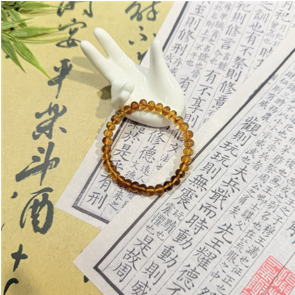 0121GZ013-26琥珀-撫順特級豆油手串7mm（A13)