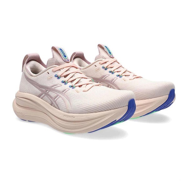 女鞋 ASICS GEL-NIMBUS 28 粉紅色 支撐 輕量 厚底 緩衝 運動 慢跑鞋【1012B899-700】