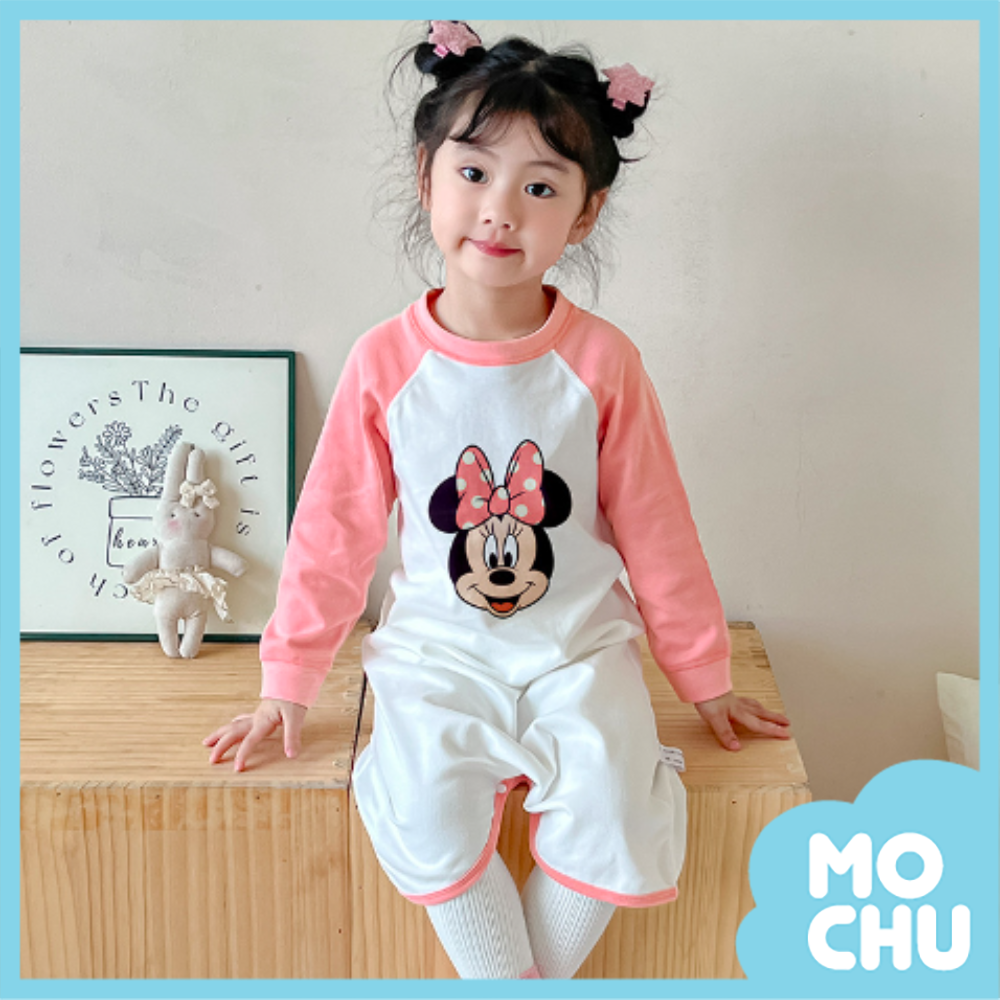 可愛米妮長袖家居睡裙